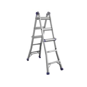 14 ft. Reach Height Aluminum Multi-Position Ladder, 300 lbs. Load Capacity Type IA Duty Rating