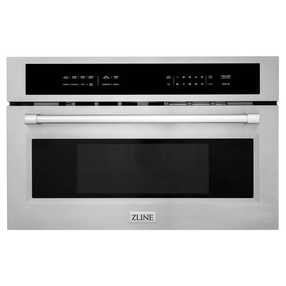 Blind trechter Registratie ZLINE Kitchen and Bath 30" 1.6 cu. ft. Built-in Convection Microwave Oven  in Stainless Steel with Speed and Sensor Cooking MWO-30 - The Home Depot