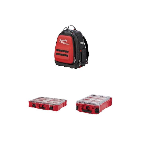 PACKOUT 15 in. Tool Backpack and Small Parts Organizer Combo