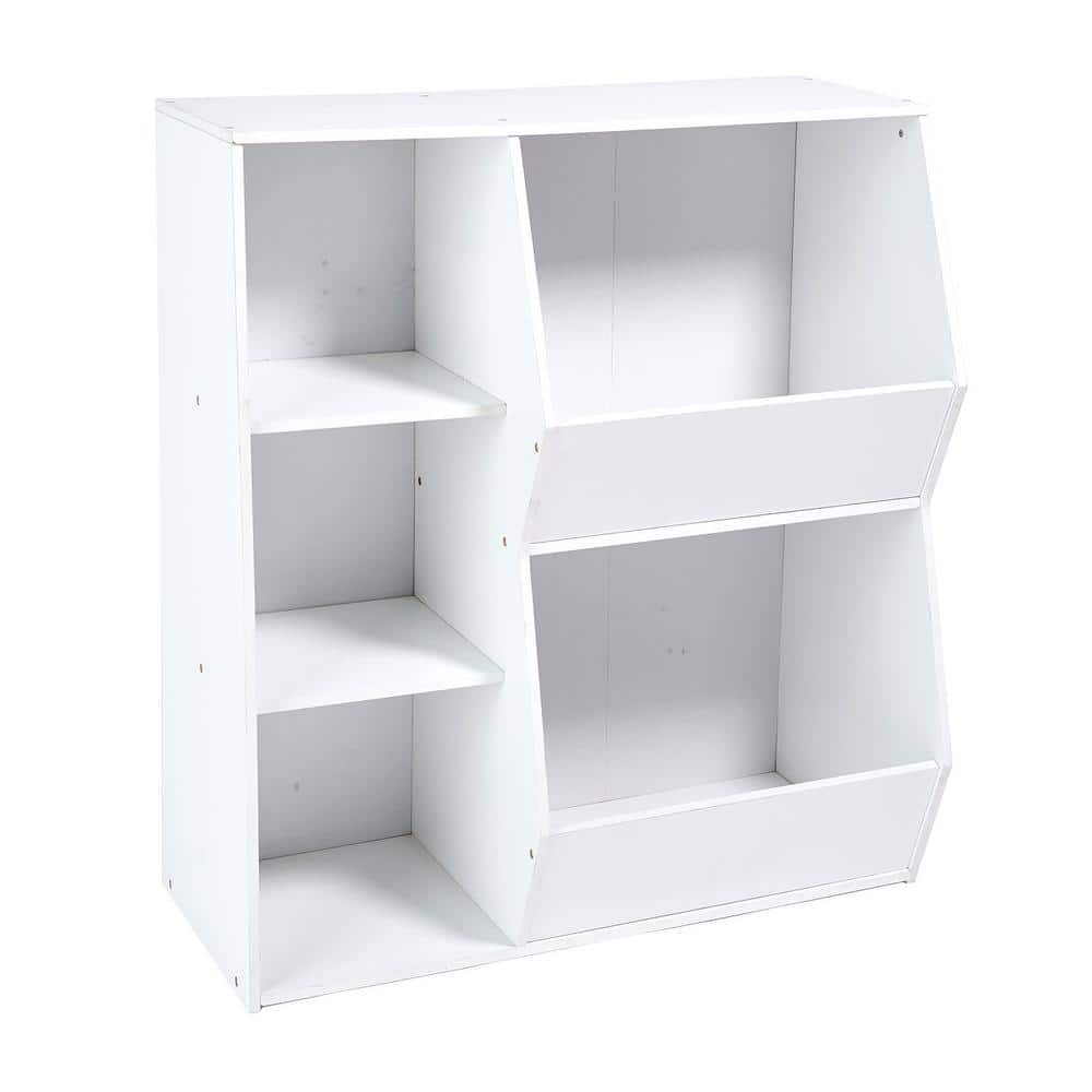 35.5 in. H x 31.5 in. W x 15.75 in. D White Wood Side-by-Side Combo Bin Storage Unit price history on PriceWatchPro