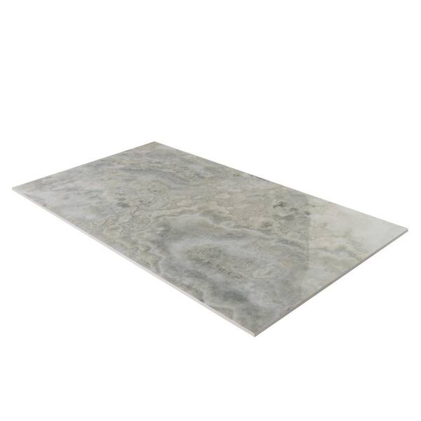 Apollo Tile (Sample) Splendor White 4-in x 4-in Polished Porcelain Marble Look Floor and Wall Tile