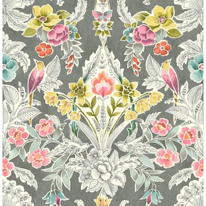 Grey Summer Love Peel and Stick Wallpaper Sample