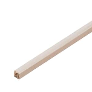 Woodgrain Millwork 1/4 in. x 1/4 in. x 36 in. Basswood Square Dowel  10001814 - The Home Depot