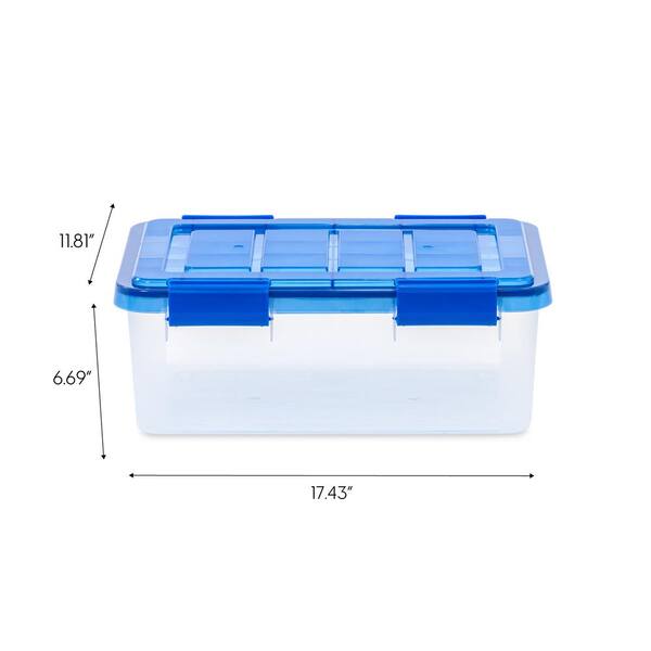 sturdy clear storage bins