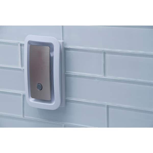 GE LED Brushed Nickel Amber Glow SleepLite Night Light 36244