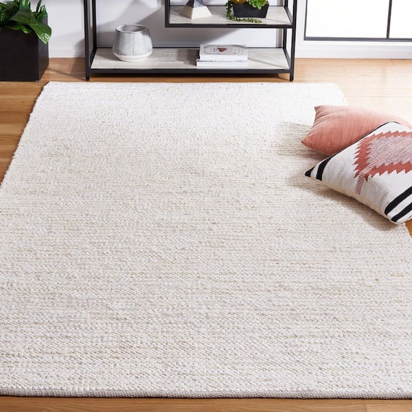 Natura 8 ft. x 10 ft. Ivory/Beige Striped Marle Area Rug