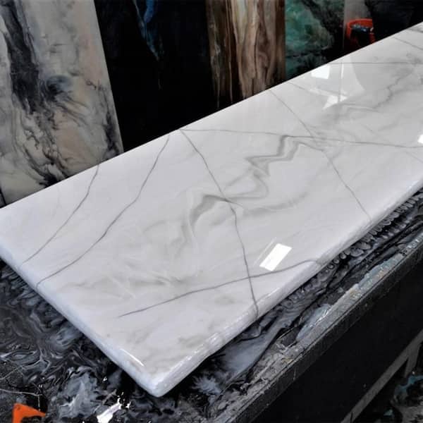 Stone Coat Countertops 1 gal. Carrara Marble Gloss Finish Countertop Kit; Table Top Epoxy for Countertop Resurfacing and Countertop Refinishing