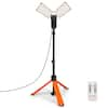 11200 Lumen Outdoor Dual-Head Tripod LED Lights Construction Portable Stand Work Light with Remote