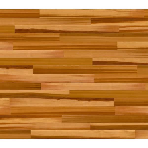 Modern Steel 8 ft x 7 ft 18.4 R-Value Insulated Wood Look Plank Cedar Garage Door without Windows