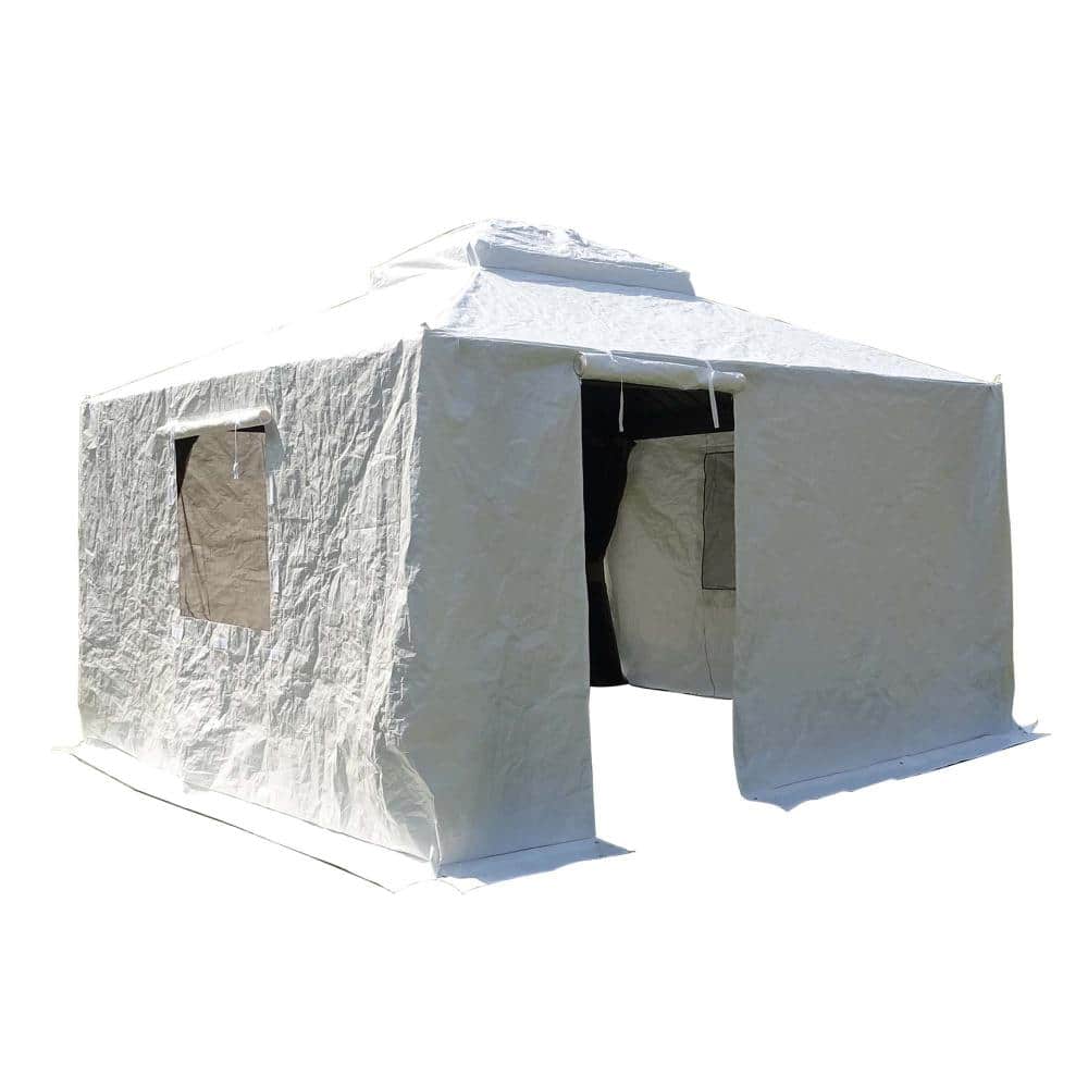 10 ft. x 12 ft. Outdoor Universal Winter Gazebo Cover with Sidewalls and Mesh Windows price history on PriceWatchPro