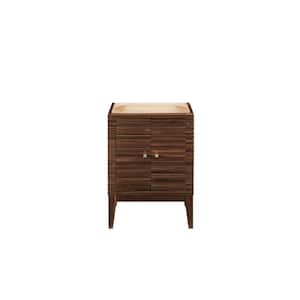 Linden 23.6 in. W x 18.1 in. D x 33.5 in. H Single Bath Vanity Cabinet without Top in Mid-Century Walnut