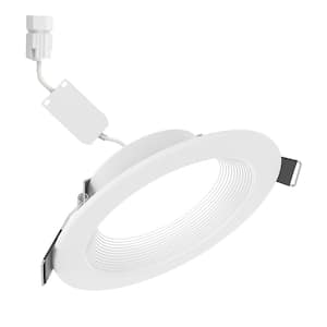 QuickLink 6 in. White Bluetooth Smart Canless Integrated LED Recessed Light, Downlight trim Tunable CCT (2700K-5000K)