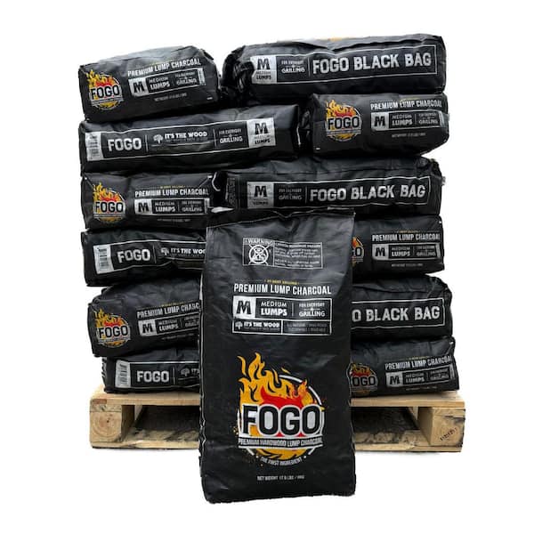 17.6 lbs. Premium Lump Charcoal-30 Bags-Full Pallet
