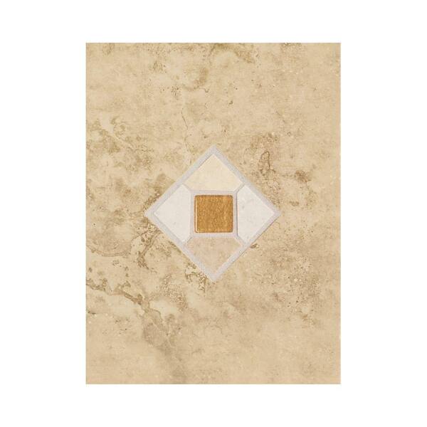 Daltile Brancacci Fresco Caffe 9 in. x 12 in. Ceramic Accent Wall Tile-DISCONTINUED