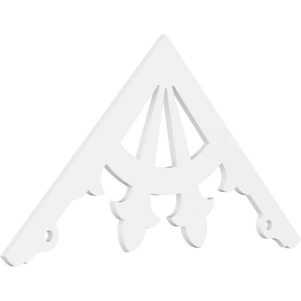 Ekena Millwork Riley 1 in. D x 30 in. W x 60 in. L Signature Urethane Gable Pediment