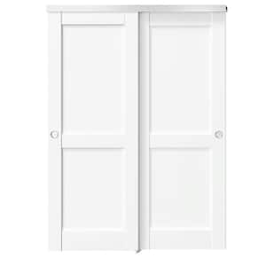 TENONER 56 in. x 80 in. White, Solid Core, MDF & DIY Painted