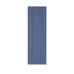 Lancaster Shaker Blue Decorative Door Panel 12-in. W x 36-in H x 0.75-in D