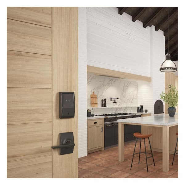 Century Aged Bronze Electronic Encode Plus Smart WiFi Deadbolt with Alarm