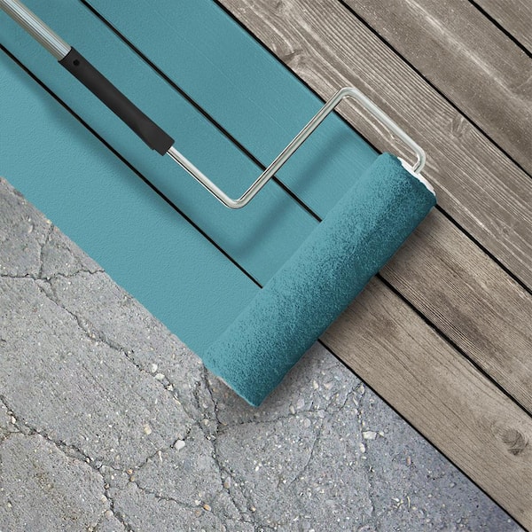 1 gal. #BIC-53 Turquoise Gloss Enamel Interior/Exterior Porch and Patio Floor Paint