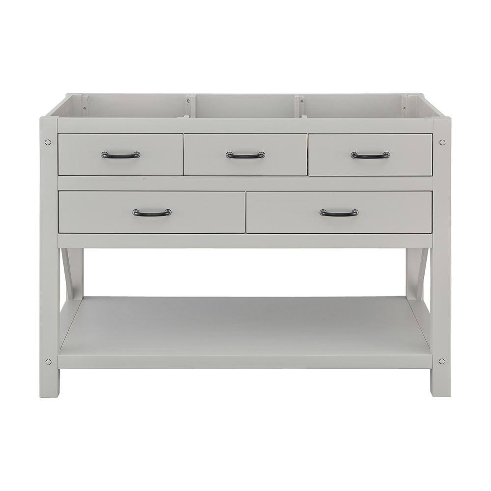 Home Decorators Collection Avondale 48 in. W x 22 in. D Vanity Only in Grey AVGRV4822D - The ...