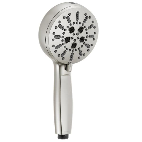 Delta 7-Spray Patterns 4.5 in. Wall Mount Handheld Shower Head 1.75 GPM ...