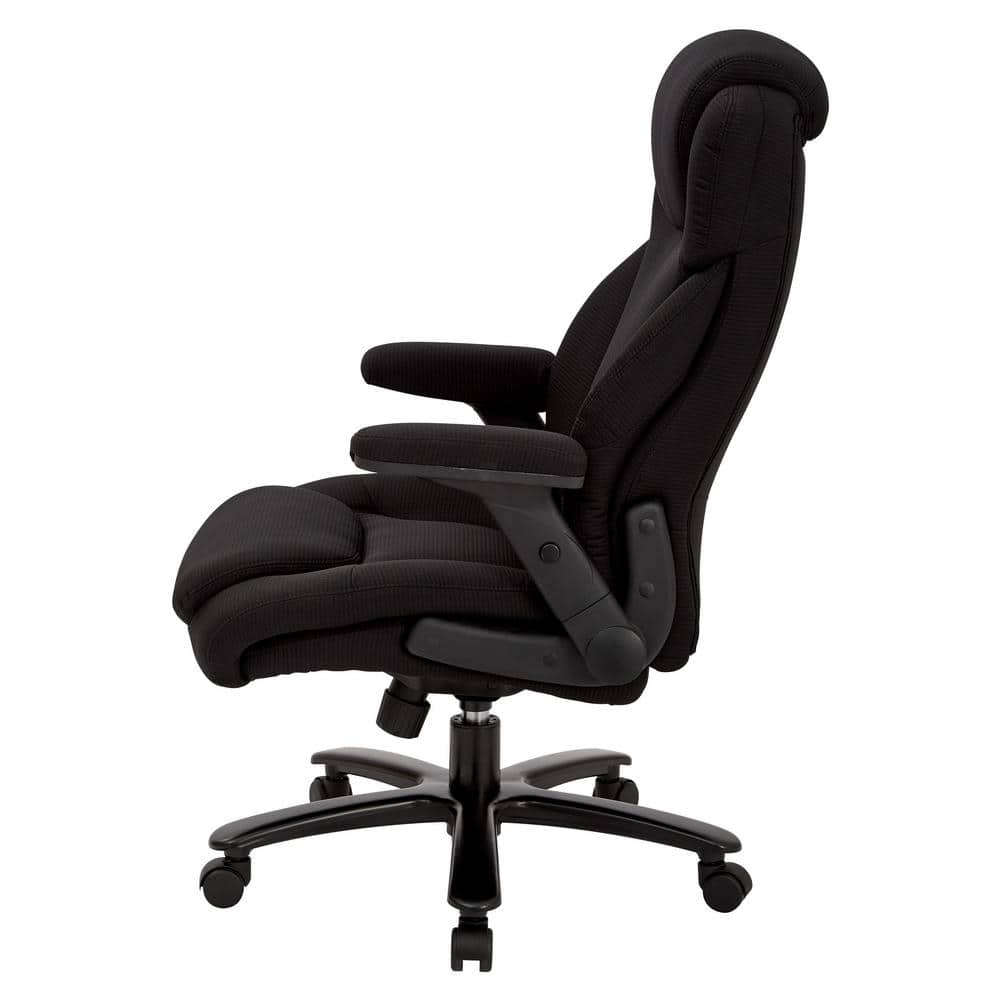 Big and Tall Black Fabric Executive Office Chair