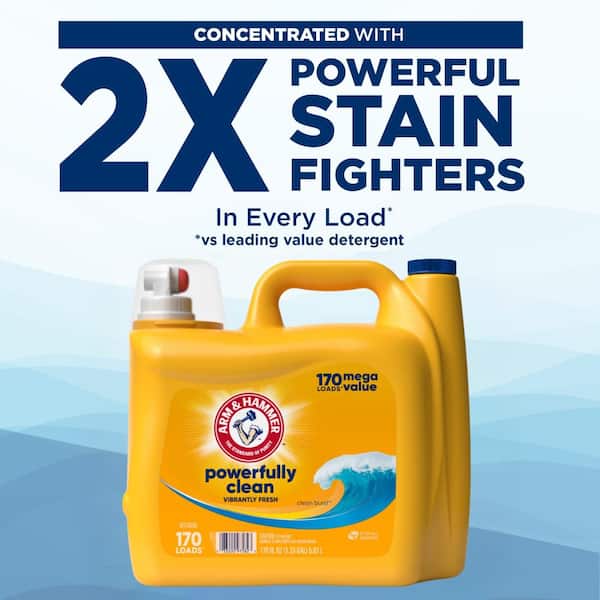Clean Burst Dual HE Liquid Laundry Detergent ,170-Loads,170 fl.oz., 6-Pack