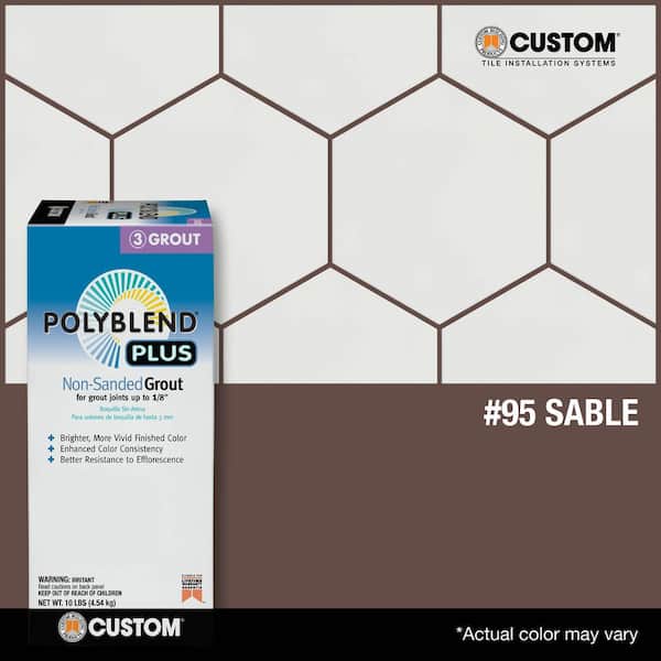 Polyblend Plus #95 Sable Brown 10 lb. Unsanded Grout