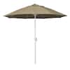 home depot 9 aluminum patio umbrella sunbrella beige California Newport Collection AATF908AH002-48032 9' Umbrella w/ Silver Anodized Pole Fiberglass Ribs Pulley Lift youll always be sheltered from the suns powerful rays 9 ft. Black Aluminum Market