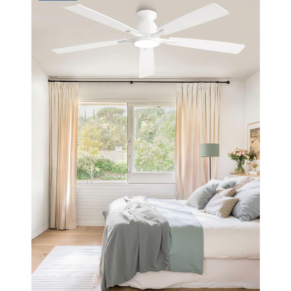 60 Inch White Smart Indoor/Covered Outdoor Ceiling Fan with Light Remote/APP Control and Quiet Reversible DC Motor, 3CCT price history on PriceWatchPro