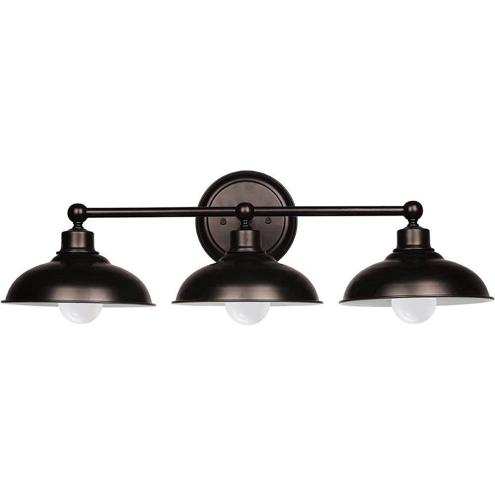27 in. 3-Light Oil Rubbed Bronze Vanity Light Fixture price history on PriceWatchPro