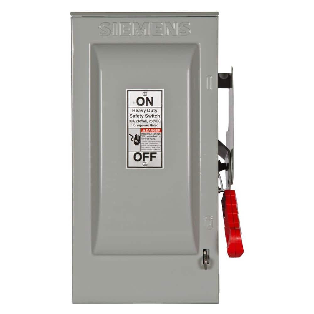 UPC 783643150201 product image for Heavy Duty 30 Amp 240-Volt 2-Pole Indoor Fusible Safety Switch with Neutral | upcitemdb.com