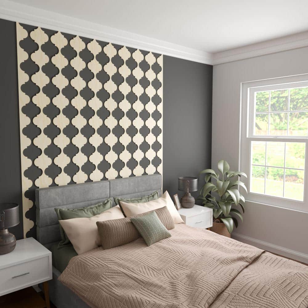 Marrakesh Birch Wood Decorative Slat Wall Panel Kit