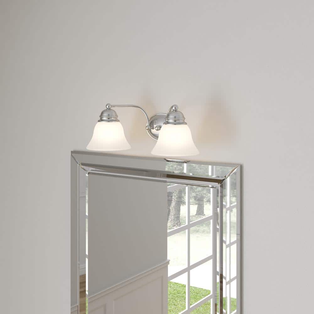 Empire Chrome 2-Light Vanity Fixture