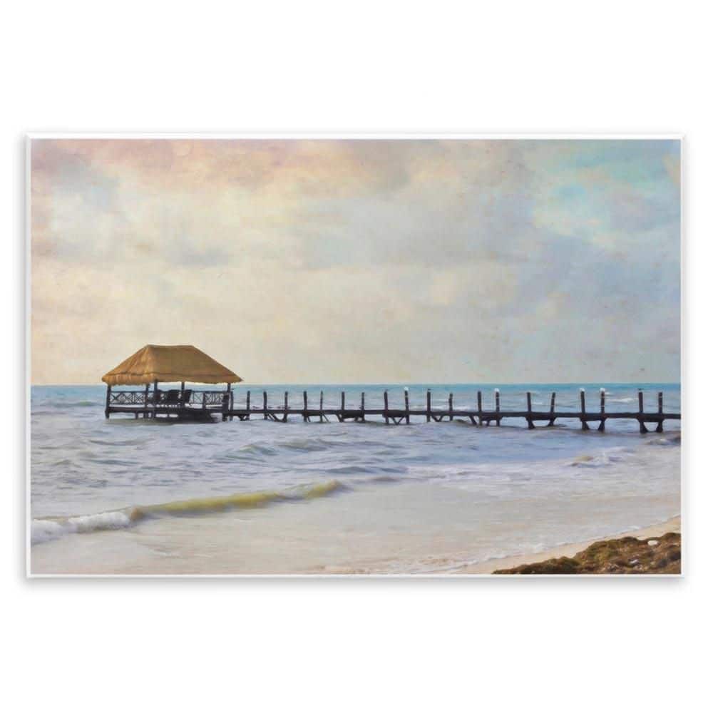 Paradise Pier Shoreline by Graffi*Tee Studios Unframed Coastal Graphic Art Print 13 in. x 19 in. price history on PriceWatchPro