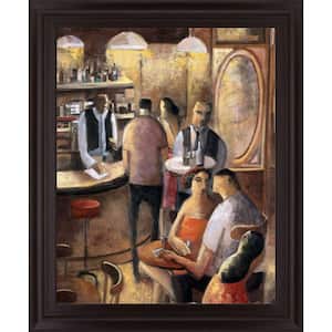 28 in. x 34 in. "Entre Copas" By Didier Lourenco Framed Print Wall Art