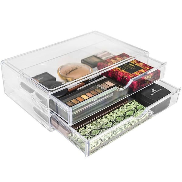 Unbranded Sorbus 8.75 in. x 4.25 in. Stackable 1-Cube Cosmetic Organizer in Acrylic