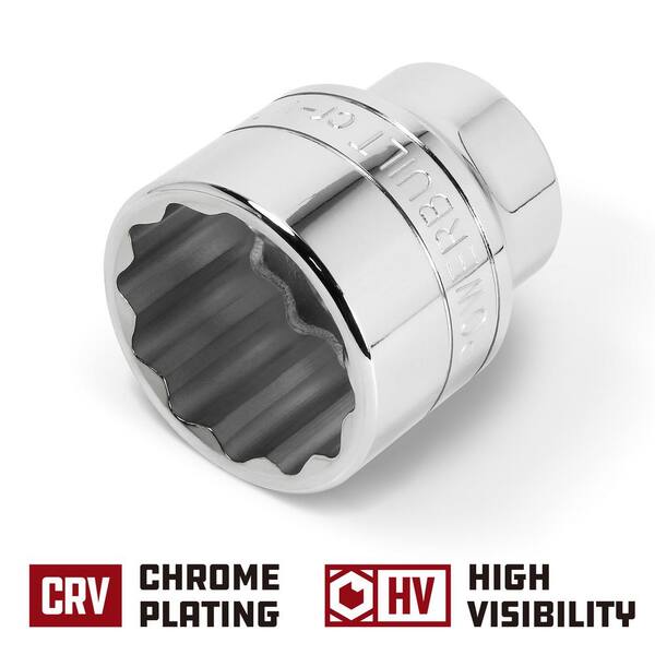 3/4 Drive 24mm Shallow Metric MM Impact Impacted Socket 12 Sided Bi-Hex