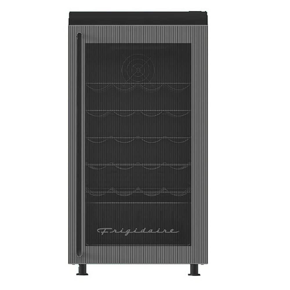 3.1 cu. ft. 117 Can/27 Bottle Retro Glass Door Mini Refrigerator/beverage Cooler in Black