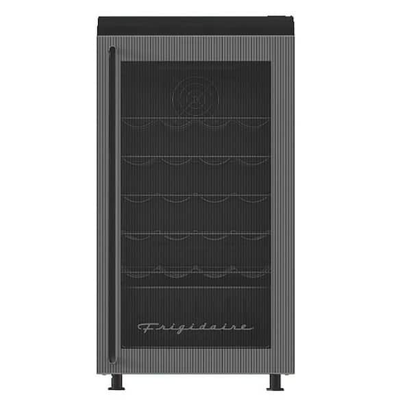3.1 cu. ft. 117 Can/27 Bottle Retro Glass Door Mini Refrigerator/beverage Cooler in Black