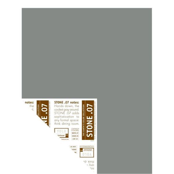 YOLO Colorhouse 12 in. x 16 in. Stone .07 Pre-Painted Big Chip Sample