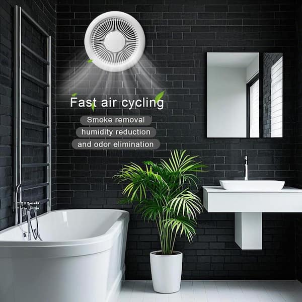 Wudkey 1-Piece Bathroom Accessory Set in White, 4 in. Ceiling and