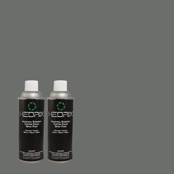 Hedrix 11 oz. Match of MQ5-25 Rush Hour Flat Custom Spray Paint (8-Pack)