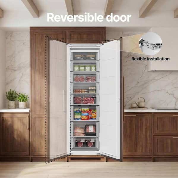 Ca'Lefort 22 in. 9.8 cu. ft. Panel Ready Upright Freezer Column