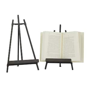 Black Metal Easel with Foldable Stand (2- Pack)