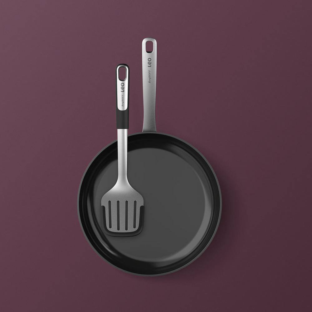 Graphite Stainless Steel 3-Piece Utensil Set with Silicone Heads