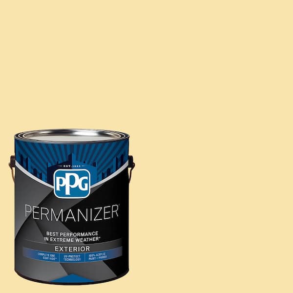 PERMANIZER 1 gal. PPG12-01 Corn Silk Semi-Gloss Exterior Paint