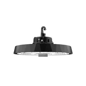 12.8 in. 5000K Daylight 24,600/32,800/41,000 Lumens 120-200W Adjustable LED Dimmable Wet Rated Black High Bay 120-277V