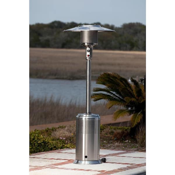 Pro Series 50,000 BTU Stainless Steel Propane Gas Standing Patio Heater