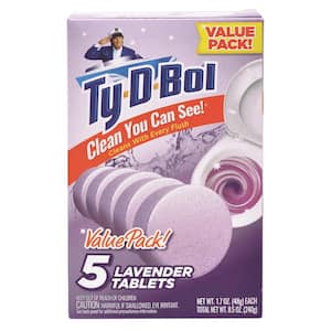 1.7 oz. Lavender Toilet Bowl Cleaning Tablets (5 Tablets)